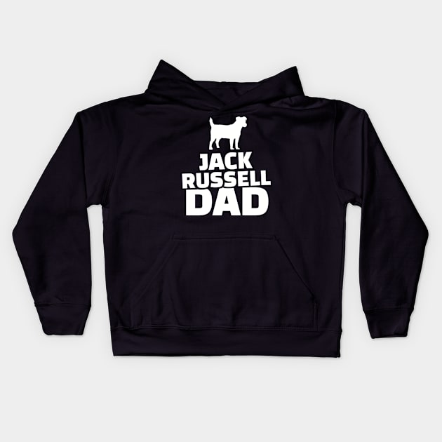 Jack Russell Dad Kids Hoodie by Designzz